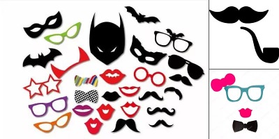 трафареты для фотосессии очки