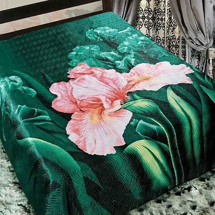 Яркий плед. Вязаные пледы 3д. Покрывало marianna павлин, 225 х 245 см. Плед. Пледы 3 д.