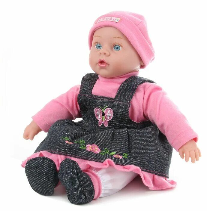 Розовый пупс. Интерактивная кукла Lisa Jane Mami, 40 см, 21761. Розовая кукла. Кукла розовая мягкая. Пупс Lisa Doll 97046 40 см.