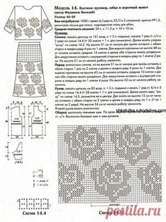 Туники филейным вязанием крючком схемы