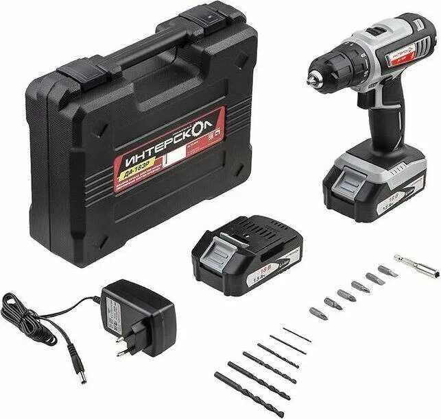 Дрель-шуруповерт аккумуляторная интерскол да-18эр, 18 в li-ion 2х2 ач. Аккумуляторная дрель-шуруповерт интерскол да-18эр. 2. 2. 2.