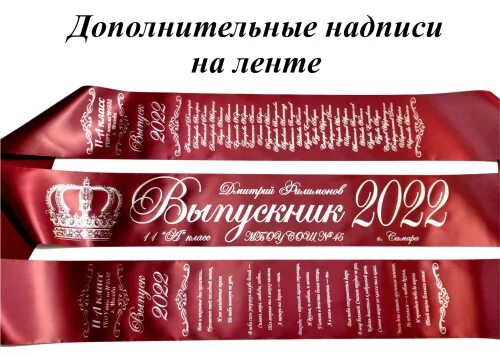 Дополнительные надписи содержат