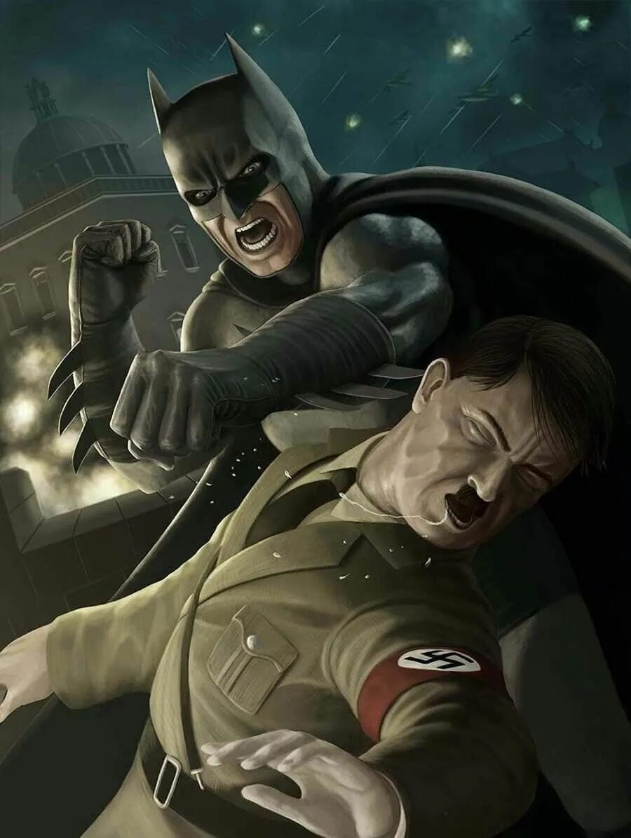Бэтмен против фашистов. Batman fan
