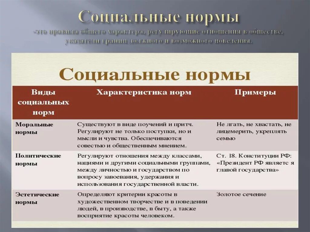 Общественные нормы в россии. Экономические социальные нормы. Характеристика социальных норм. Виды социальных норм эстетические нормы. Эстетические нормы примеры.