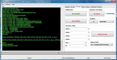 Flash unlock