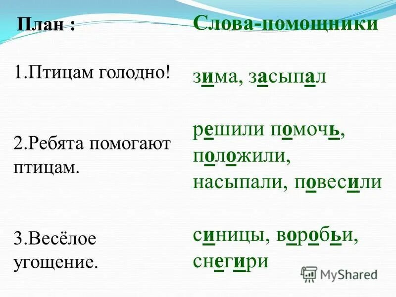 Как пишется слово помощница. Слова помощники пример. Слова помощники для плана. Синоним к слову угощение. Слова-помощники 1 класс.