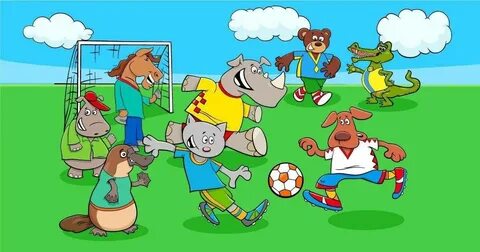 Животные футбол играть