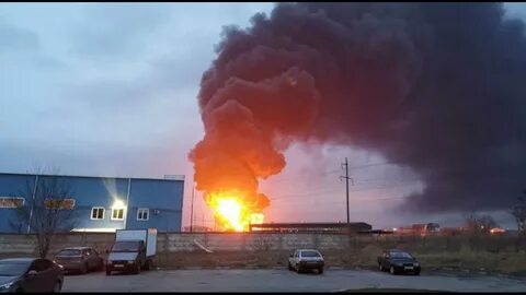 Атака на нефтебазу в рязани