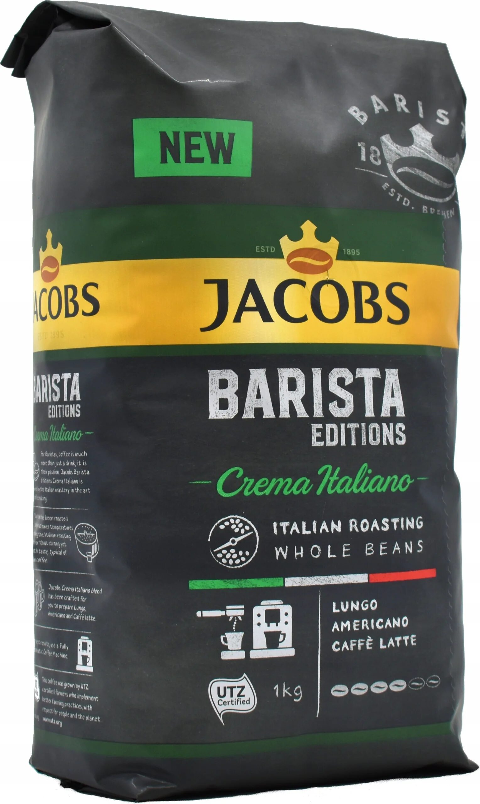 Якобс бариста в зернах. Jacobs 1кг Barista. Кофе в зернах Jacobs Barista crema 1 кг. Кофе Jacobs Barista italiano. Jacobs Barista 5 kg.