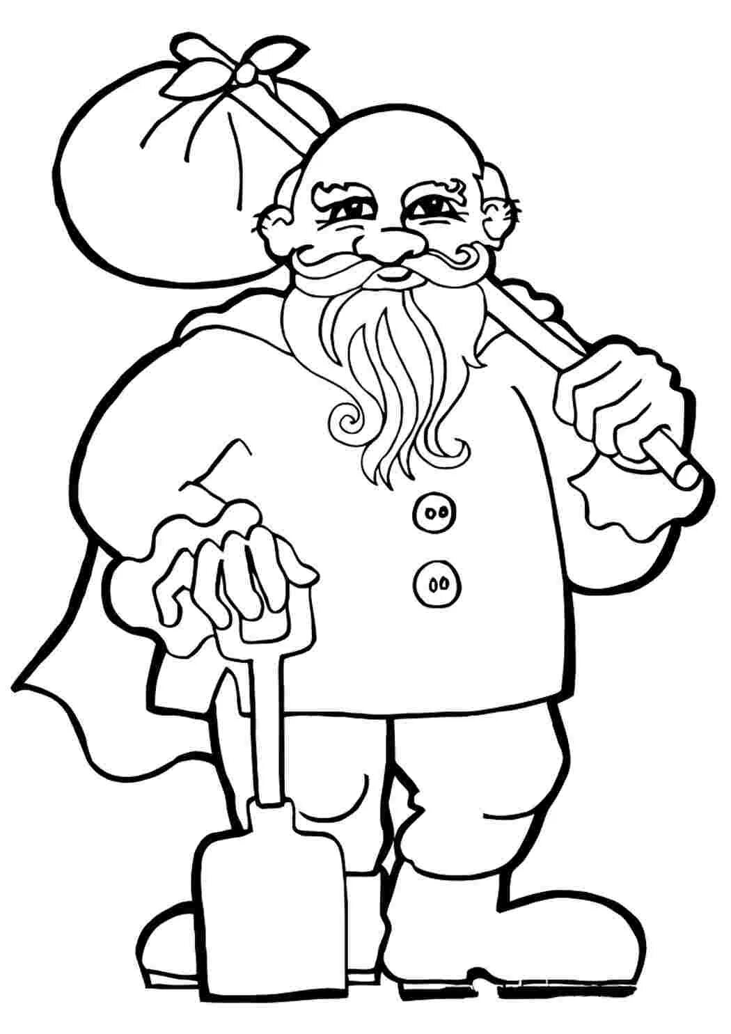 Раскраска дедушка. Дед мороз раскраска для детей. Раскраска. Дед раскраска для детей. Герои сказки репка раскраска.