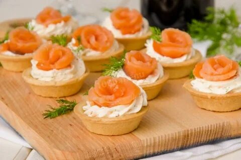Закуски тарталетки с икрой