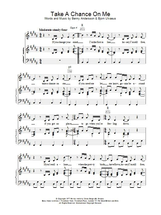 Thank you for the music текст. Abba take a chance on me. Abba диск. Abba thank you for the music ноты. Abba ноты вокал.