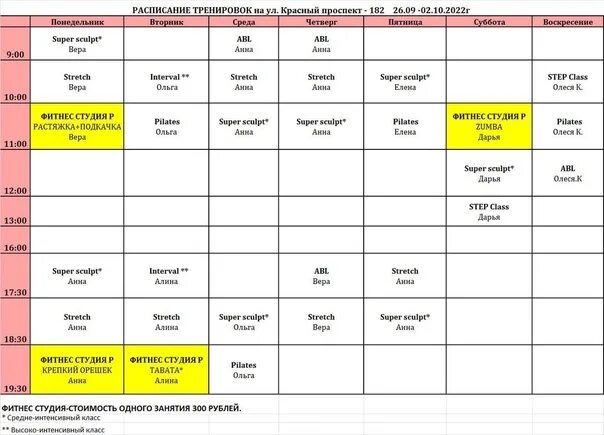 Расписание тайцы ленинский проспект. Метро фитнес Новосибирск красный проспект. Расписание групповых тренировок. Расписание метро фитнес. Шаблоны для расписания тренажерного зала.