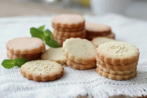 Круглые песочные печенья