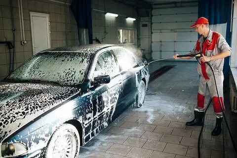 Автомойка зимой