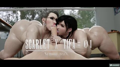 Scarlet and Tifa Lockhart (Final Wish VII) by PervertMuffinMajima - Three Dimens