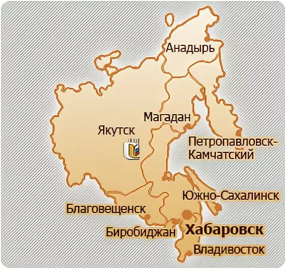 На карте магадан анадырь. Дальневосточный район крупные города. Хабаровск, Владивосток, Якутск карта. Крупные города Дальневосточного экономического района. Якутск Хабаровск карта.