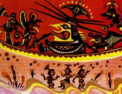 Лунный зверь рекуай. Зверь рекуай. Легенды племен. Рисунок легенда о сыне племени. Легенды квилетов книга.