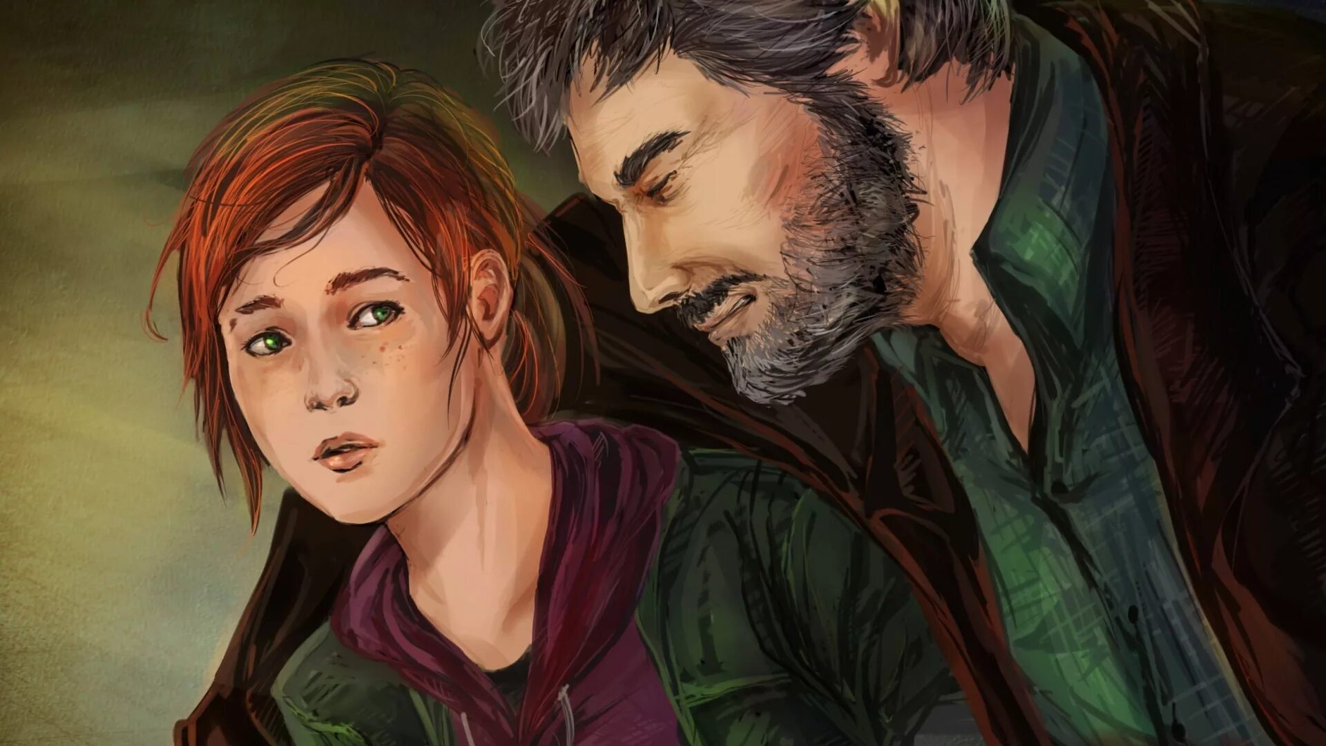 New among us. The last of us Элли и Райли арт.