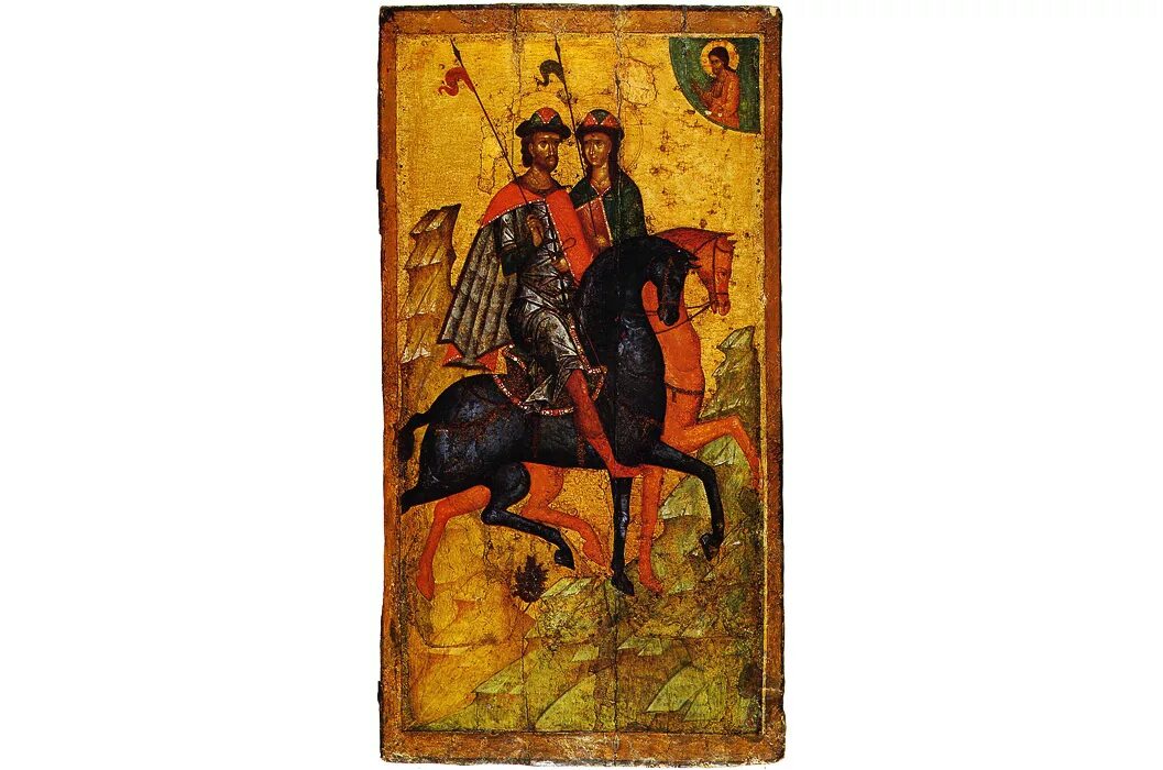 борис и глеб икона третьяковская галерея. икона борис и глеб на конях. иконы xiv века. икона «борис и глеб на конях». спас ярое око успенский собор.