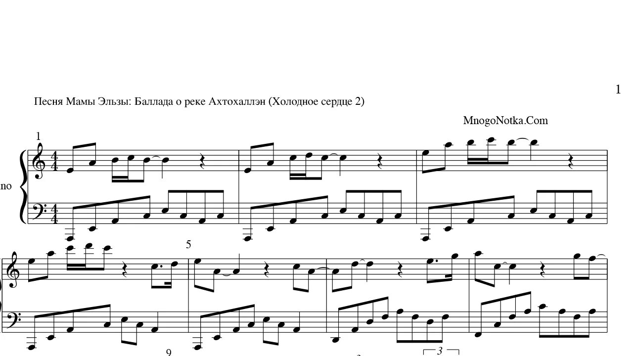 Песня речки ноты. Баллада о трёх сыновьях Ноты для флейты. Холодное сердце край суровый Ноты для фортепиано. Река ахтохаллен Ноты.