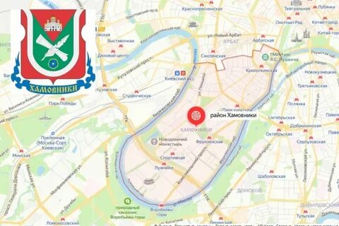 Хамовники на карте москвы со станциями