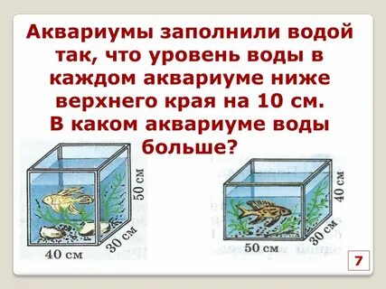 Объем аквариума