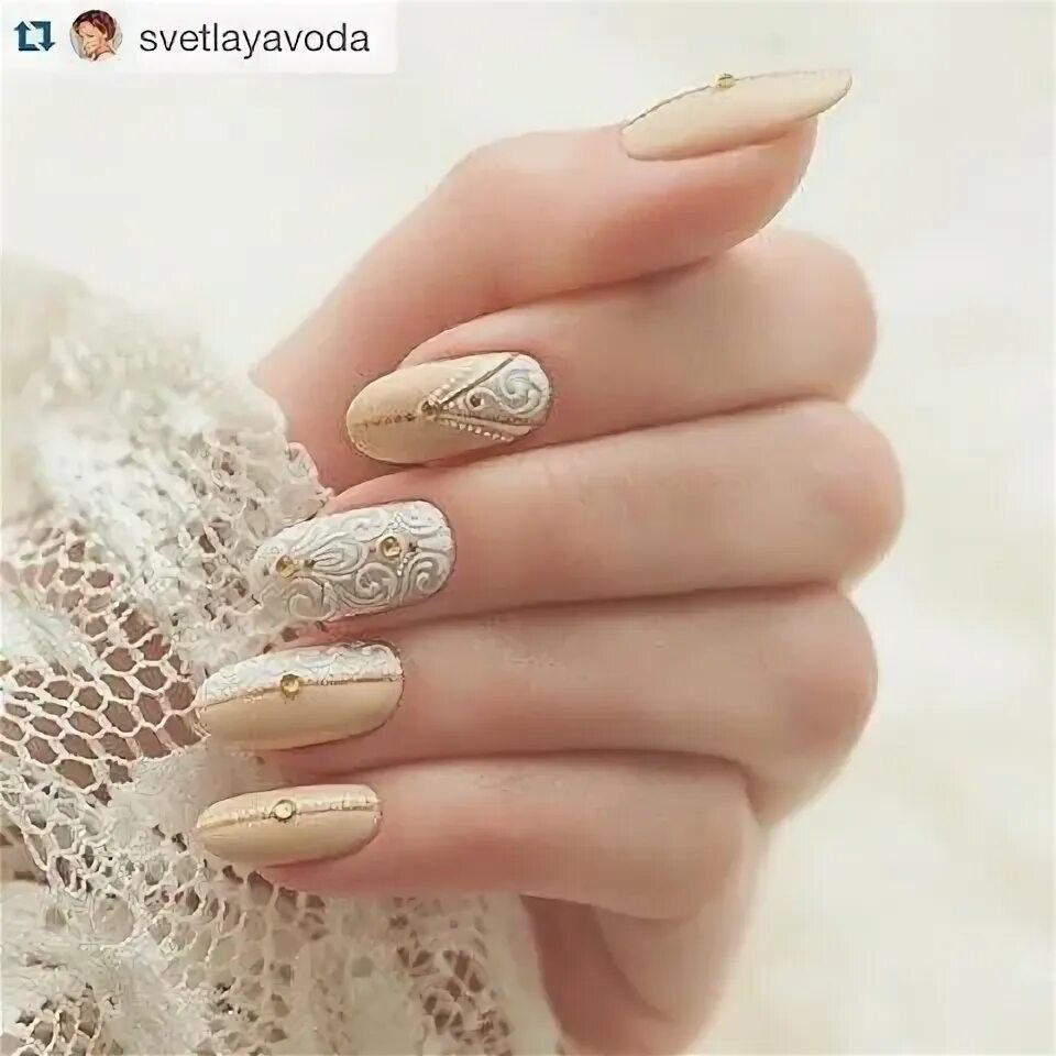 идеи для бежевого маникюра Manicure, Manicure and pedicure, Nails