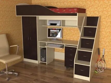 Шкаф кровать с рабочей зоной
