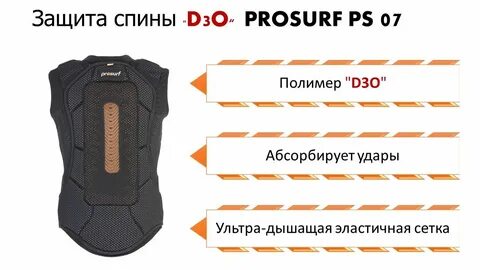 Размеры защиты спины