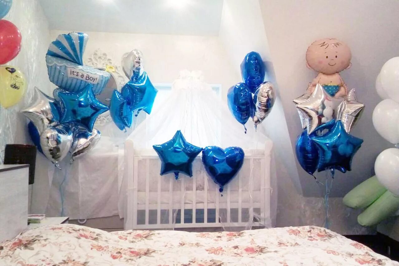 Украшение шарами на выписку. Оформление на выписку из роддома. Оформление на выписку из роддома. Шары на выписку из роддома. Шары еа выписк.