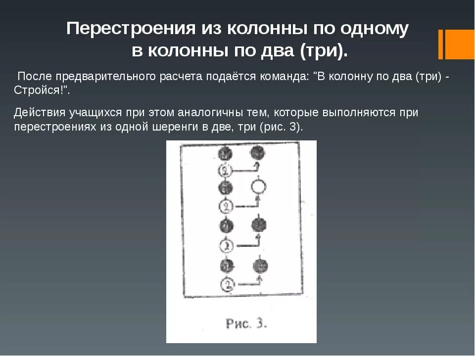 2 перестроение это