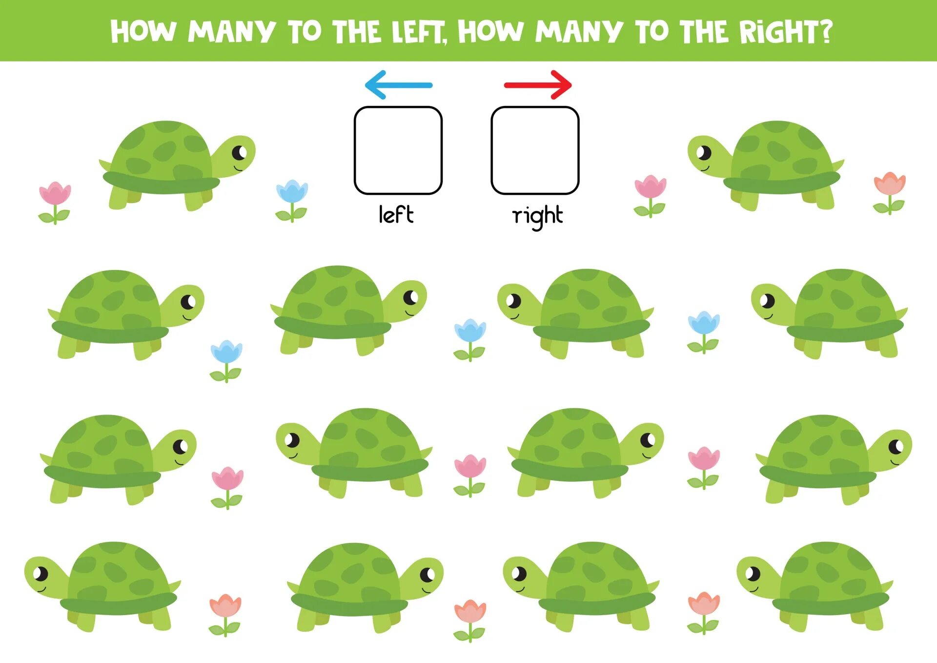 Left turtle. Задания с черепахами для дошкольников. Черепаха задания для детей. Развивающее занятие черепаха. Задание по математике черепаха для дошкольников.
