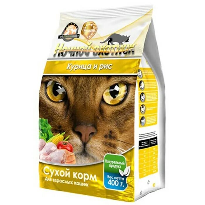Сухой корм для кошек курица. Корм для кошек ночной охотник 400гр.. сухой корм 400гр.&quot;ночной охотник&quot; для кошек. сухой полнорационный корм для кошек ночной охотник мясное ассорти 400г. сухой корм &quot;ночной охотник&quot; для кошек, мясное ассорти, 400 г.