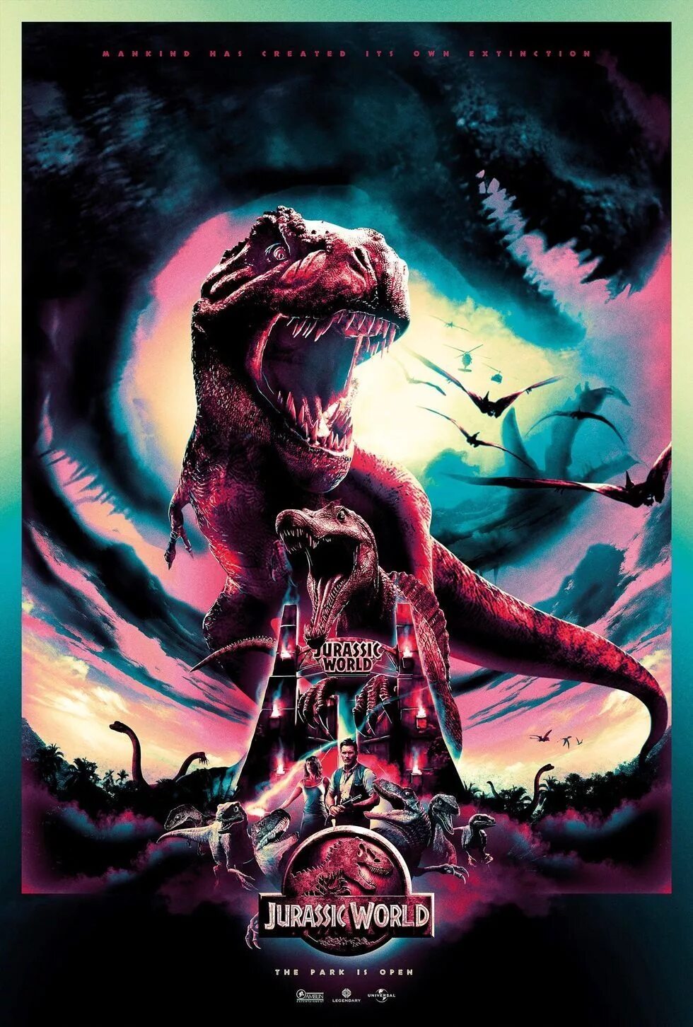 Poster world. Jurassic World 2015 постеры. Парк Юрского периода Постер фан.