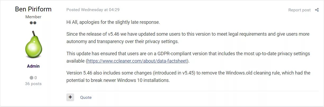 Код ошибки 91613 ccleaner что это. Ccleaner 5.46.