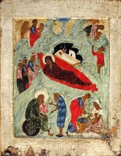 Икона рождества христова рублев
