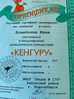 Международный игровой конкурс по математике