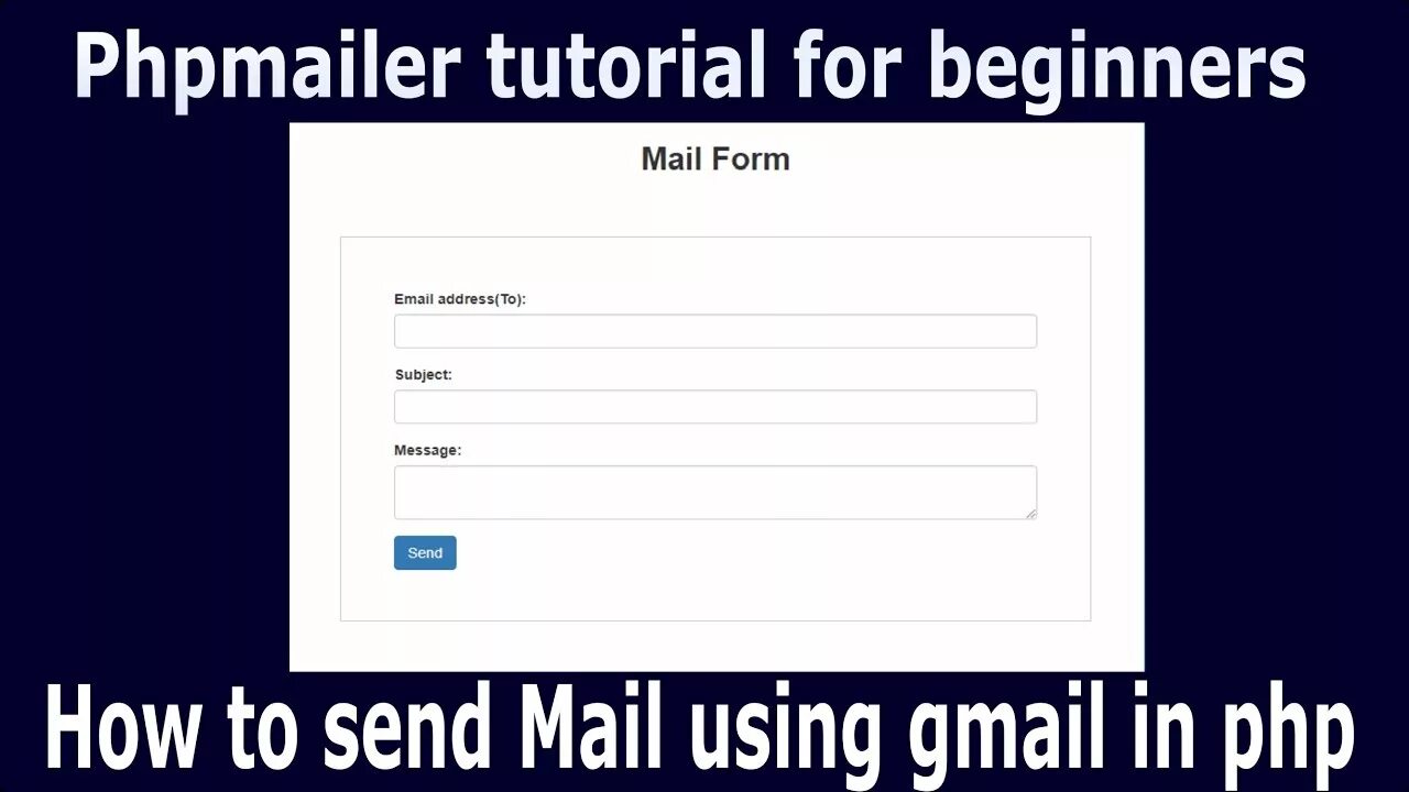 How to send mail. Phpmailer.