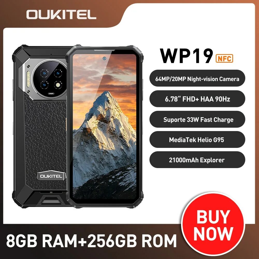 Смартфоны oukitel wp19. Oukitel wp19. смартфон oukitel wp19, 21000 мач, 8 + 256 гб, 64 м, 90 гц. oukitel wp 19 pro характеристик. аксессуары для oukitel wp19.