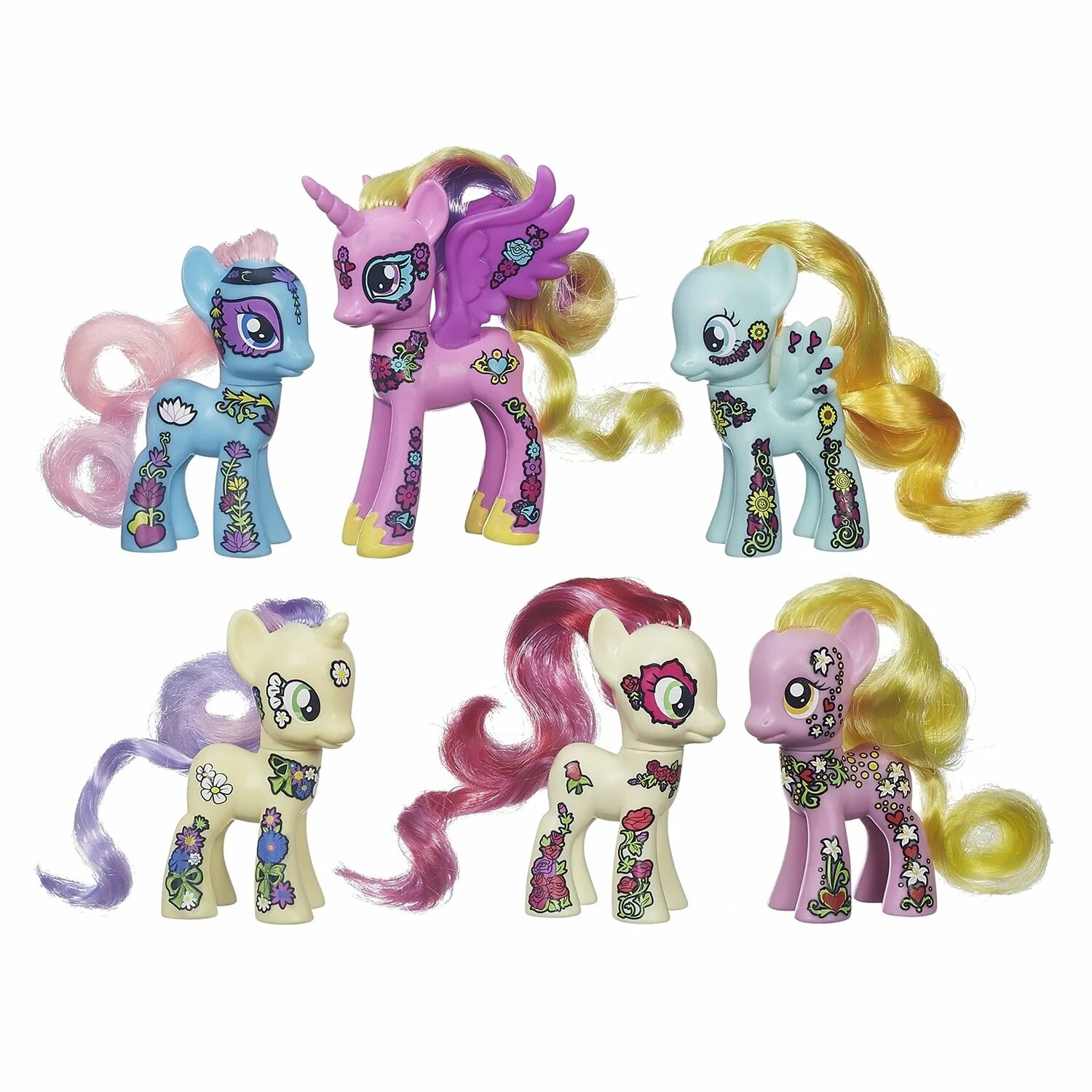 Где найти новые игрушки. Набор 6 пони Ponymania. My little Pony набор Ponymania. Ponymania Friendship Blossom. МЛП набор блоссом.