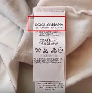 Как проверить оригинальность дольче габбана