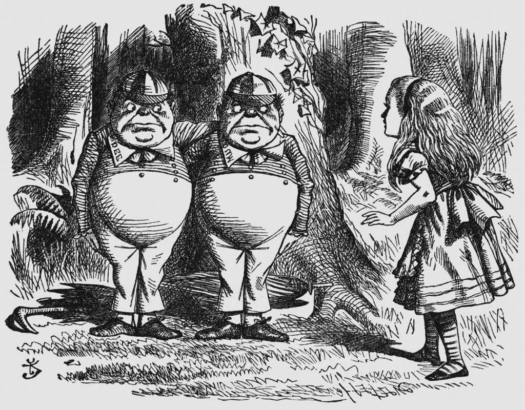 Труляля из алисы в стране чудес. Alice madness returns труляля и траляля. Братья труляля и траляля. Алиса в стране чудес братья труляля и траляля. Труляля и траляля алиса в стране чудес.