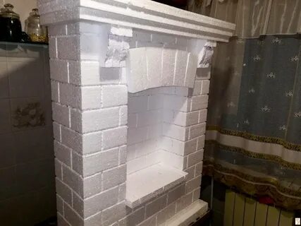 Камин из пеноплекса своими руками пошаговая