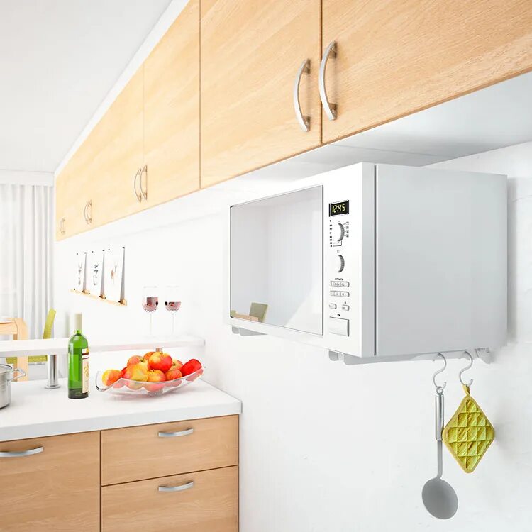 Куда микроволновку на кухне. Куда микроволновку на кухне. Микроволновка в кухонном гарнитуре. Встроенная микроволновка в интерьере кухни. Микроволновка на маленькой кухне.