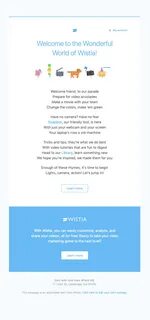 Welcome messages