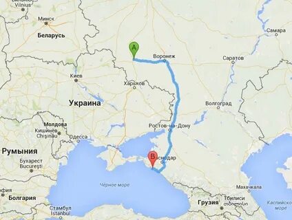 Сколько от геленджика до украины