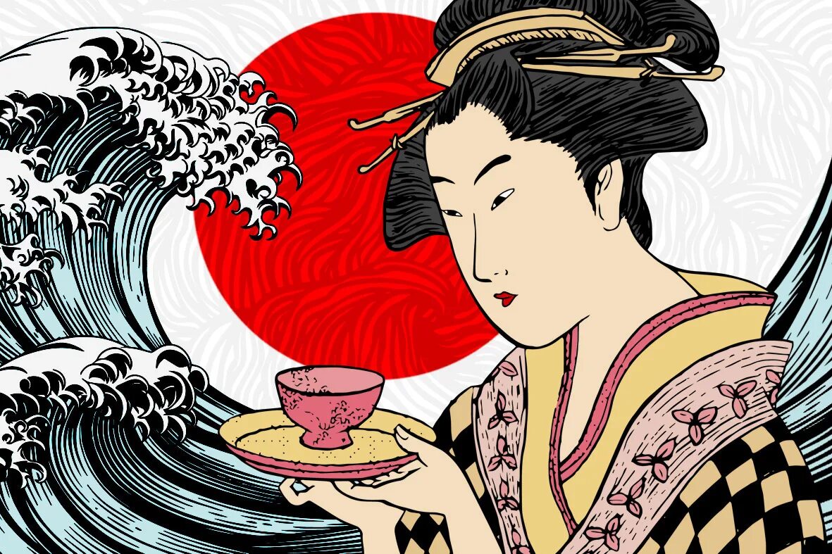 Девственницы японии. Сакэ в древней Японии. Японцы пьют сакэ. Сакэ японская гравюра. Японец с сакэ гравюра.