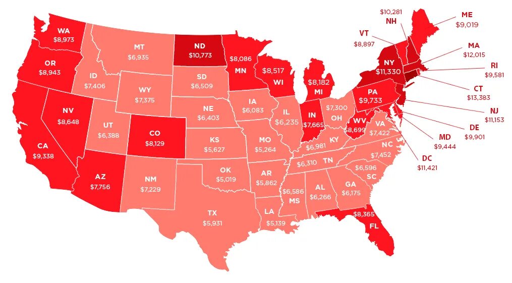 High cost living. Cost of Living. Nursing Homes in USA. High cost of Living. Monthly cost.