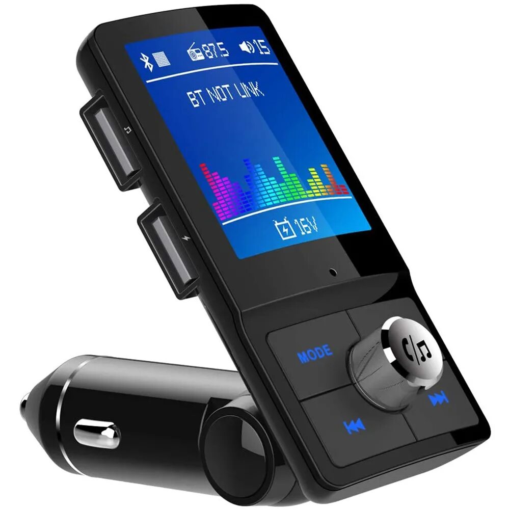 Fm трансмиттер автомобильный с Bluetooth. TF-fmt36bt. Car fm Charger aux Wireless. Автомобильный fm трансмиттер с ЖК экраном.